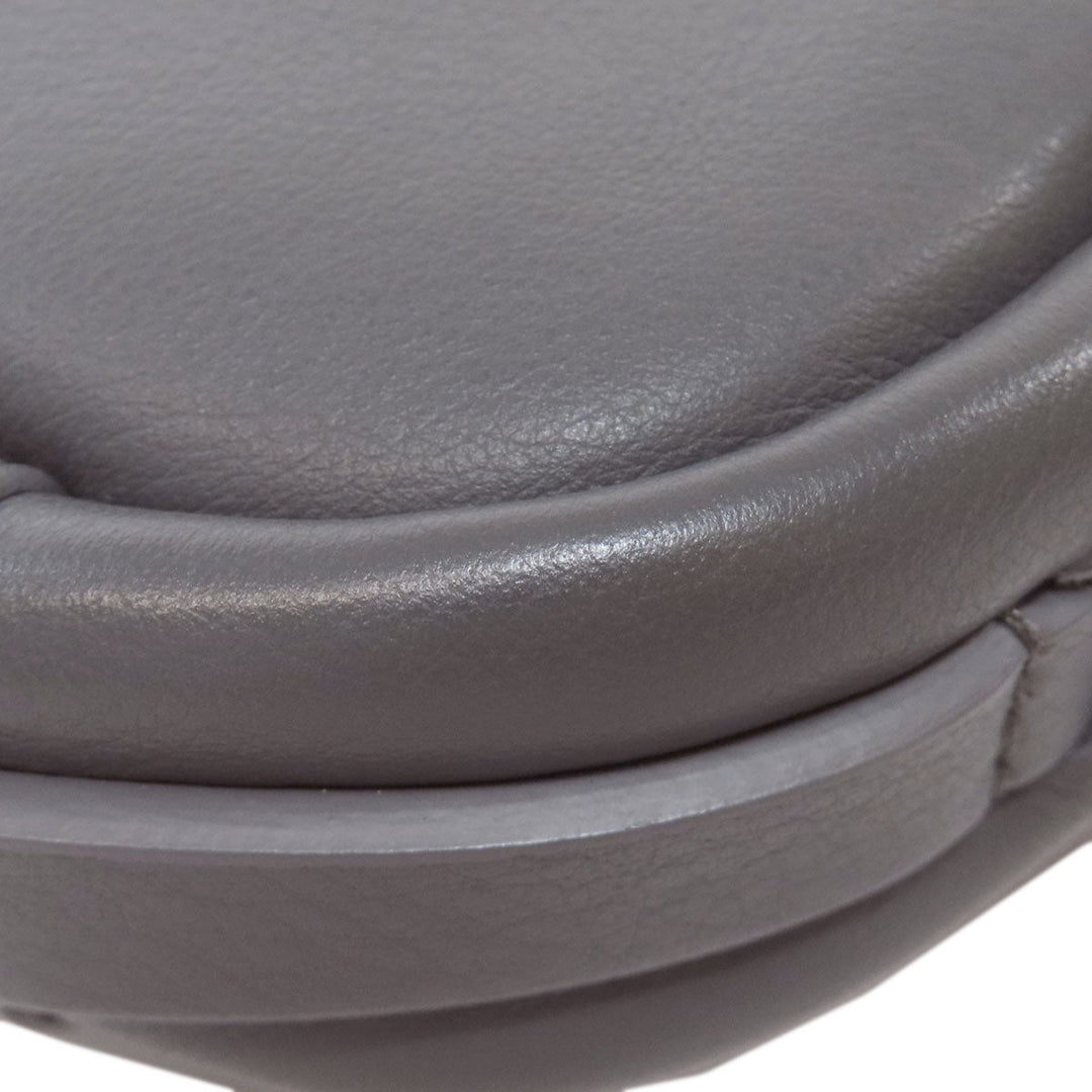 BALENCIAGA Shoulder Bag 489809 leather gray Everyday camera bag Women Used Authentic