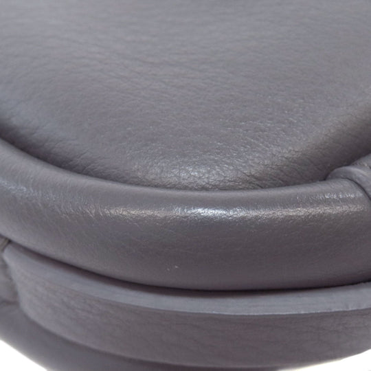 BALENCIAGA Shoulder Bag 489809 leather gray Everyday camera bag Women Used Authentic
