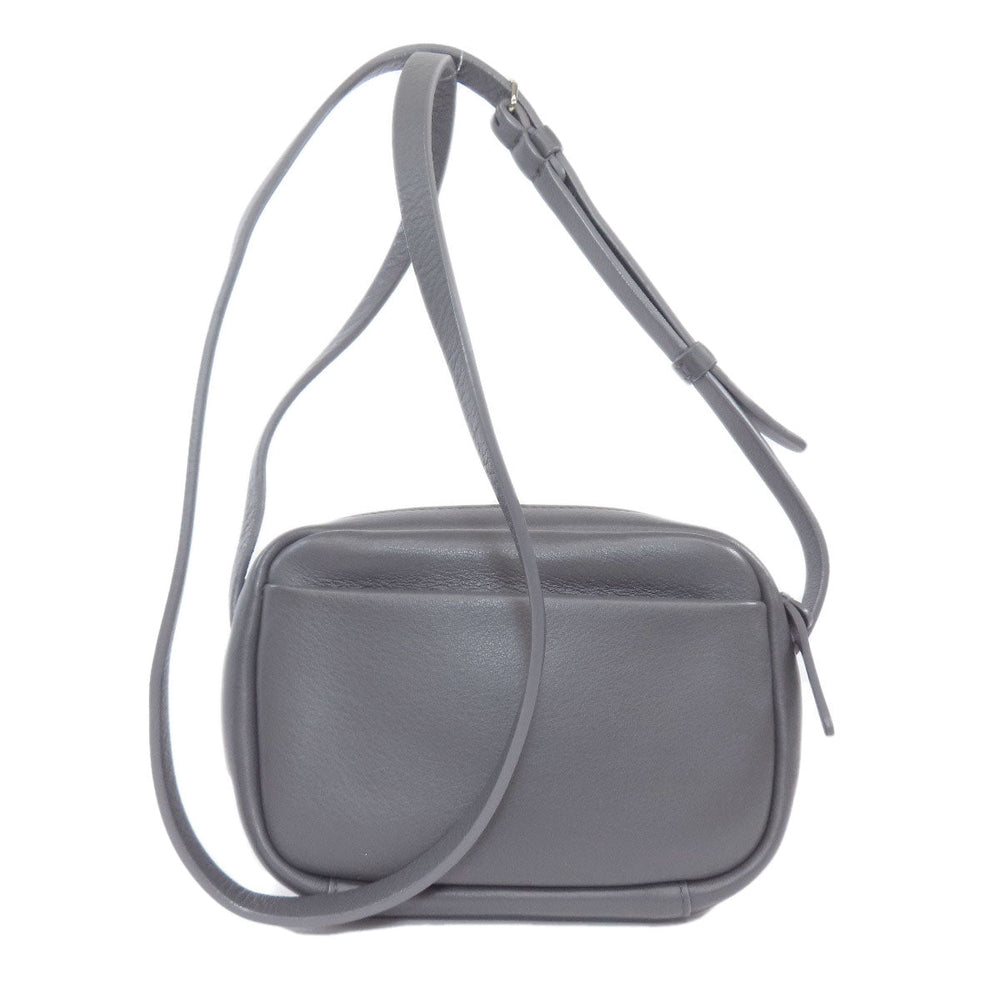 BALENCIAGA Shoulder Bag 489809 leather gray Everyday camera bag Women Used Authentic
