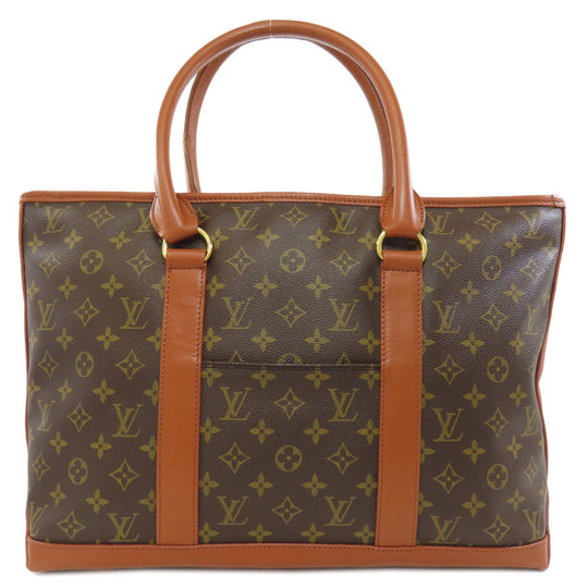 LOUIS VUITTON Tote Bag M42420 Monogram canvas Brown Weekender GM Women Used Authentic