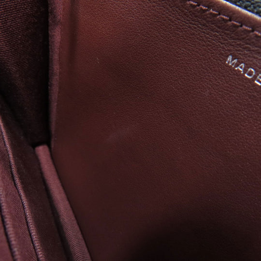 CHANEL Shoulder Bag Grained Calfskin Skin black Chain Wallet COCO Mark SilverMetal