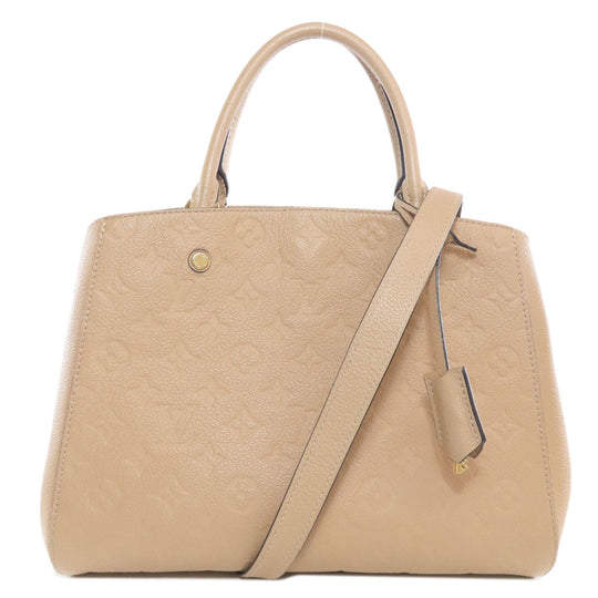 LOUIS VUITTON Handbag M41152 Ann Platt beige Montaigne MM