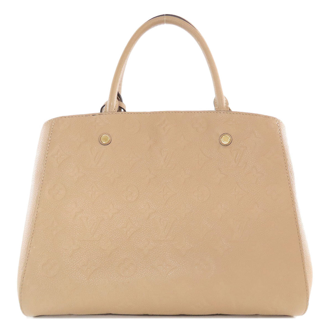 LOUIS VUITTON Handbag M41152 Ann Platt beige Montaigne MM