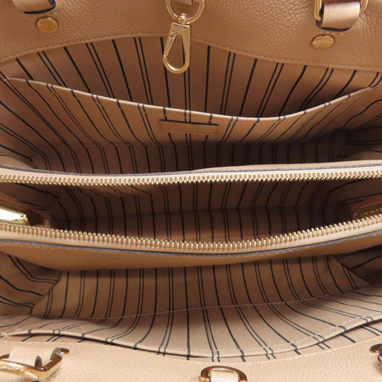 LOUIS VUITTON Handbag M41152 Ann Platt beige Montaigne MM
