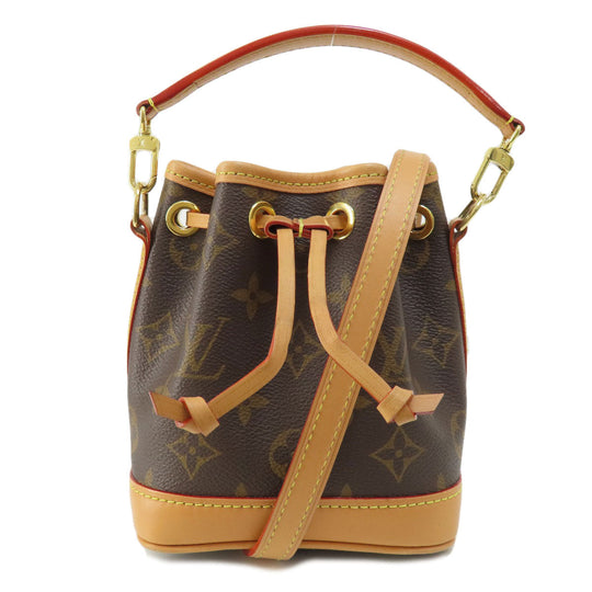 LOUIS VUITTON Handbag M81266 Monogram canvas Brown Nano Noe Women Used Authentic