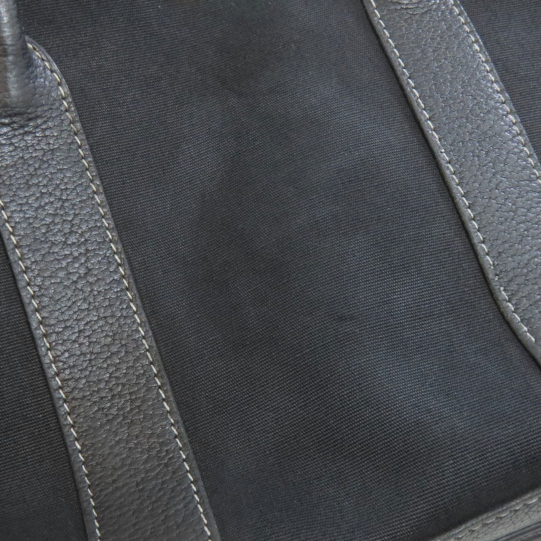 HERMES Handbag Tower ash black Garden Party TPM SilverMetal Women Used Authentic