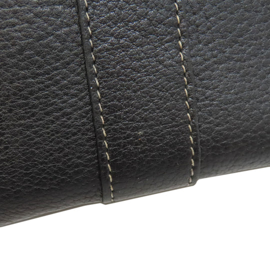 HERMES Handbag Tower ash black Garden Party TPM SilverMetal Women Used Authentic