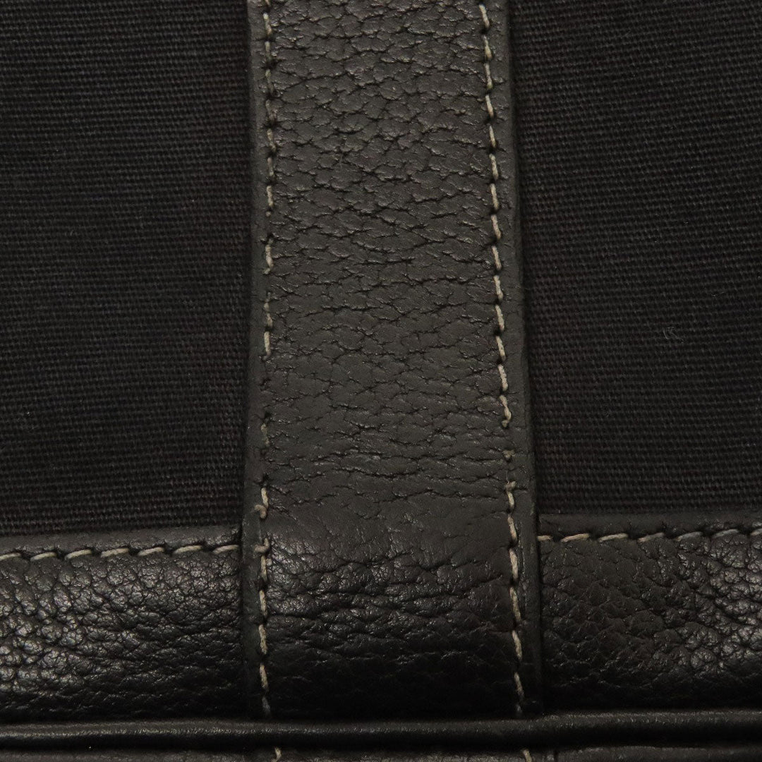 HERMES Handbag Tower ash black Garden Party TPM SilverMetal Women Used Authentic
