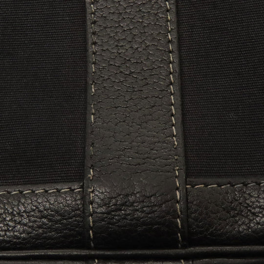 HERMES Handbag Tower ash black Garden Party TPM SilverMetal Women Used Authentic
