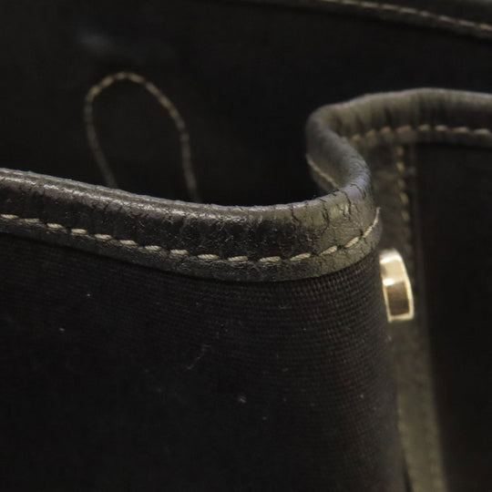 HERMES Handbag Tower ash black Garden Party TPM SilverMetal Women Used Authentic