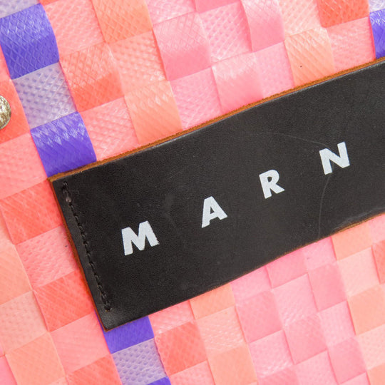 MARNI Handbag polypropylene pink Market bag Women Used Authentic