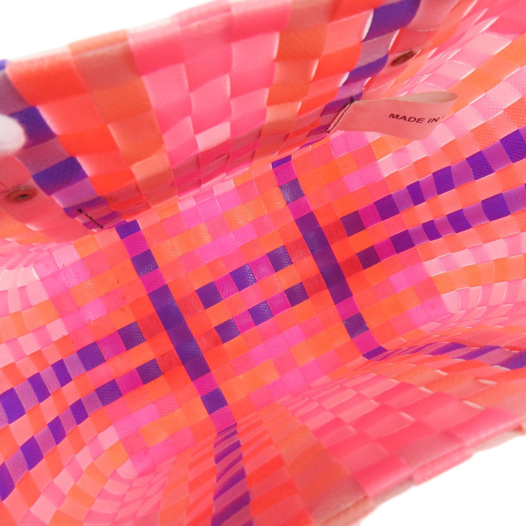 MARNI Handbag polypropylene pink Market bag Women Used Authentic