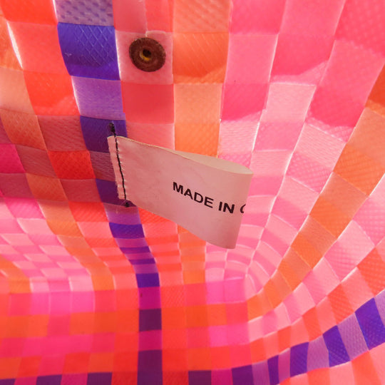 MARNI Handbag polypropylene pink Market bag Women Used Authentic