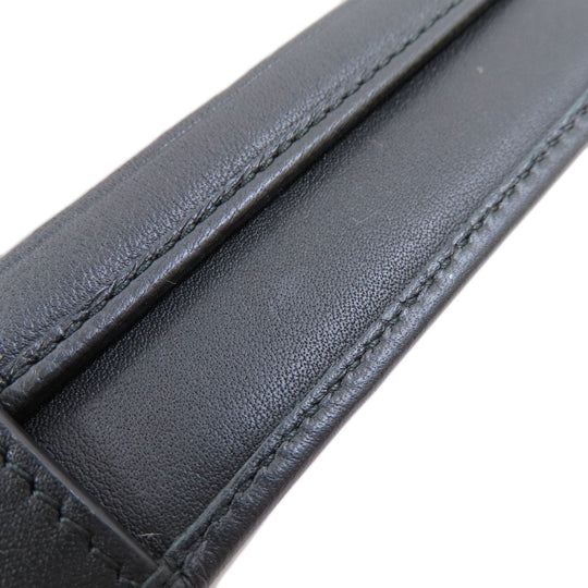BVLGARI Long Wallet Purse leather black Bulgari Bulgari