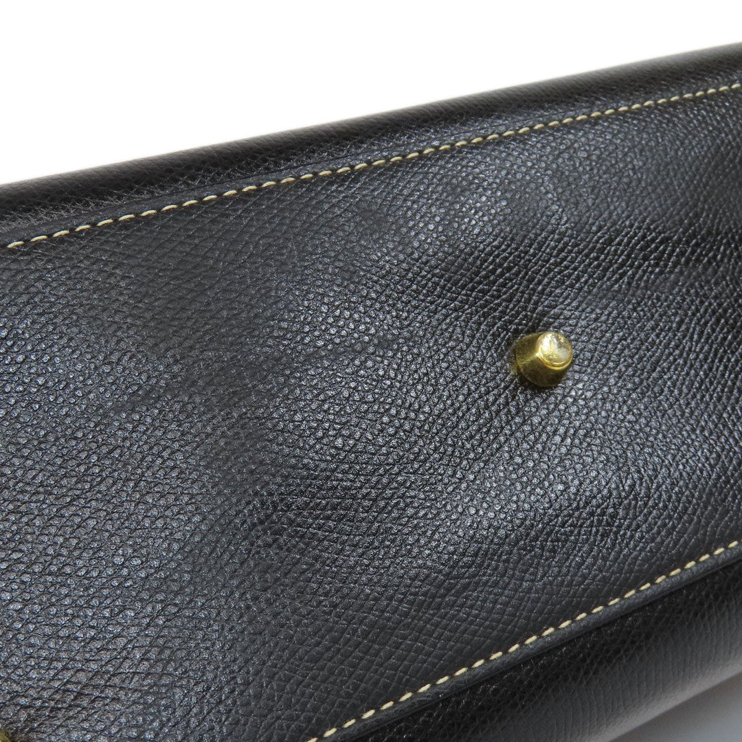 BALLY Handbag leather black 2WAY Women Used Authentic