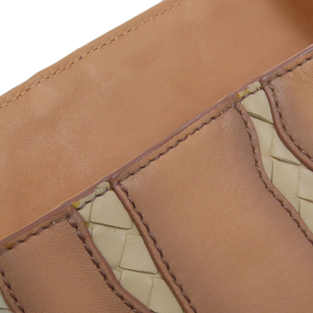 BOTTEGAVENETA Tote Bag leather pink INTRECCIATO Women Used Authentic