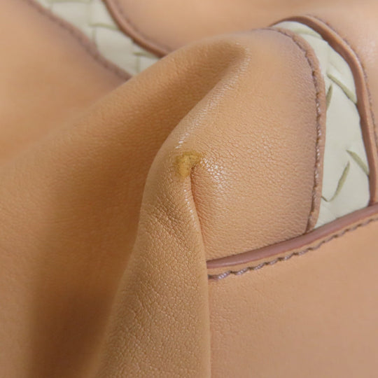 BOTTEGAVENETA Tote Bag leather pink INTRECCIATO Women Used Authentic
