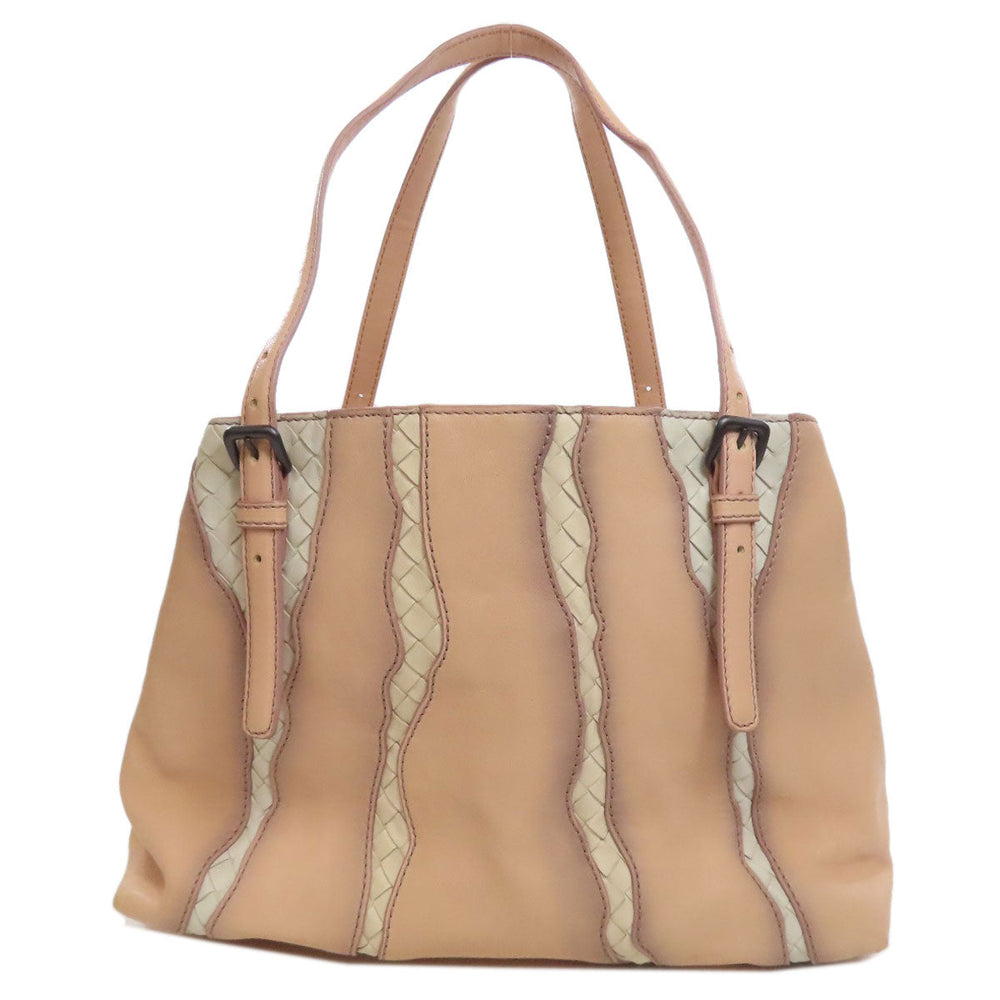 BOTTEGAVENETA Tote Bag leather pink INTRECCIATO Women Used Authentic