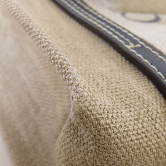 Chloe Handbag canvas beige Woody Mini 2WAY