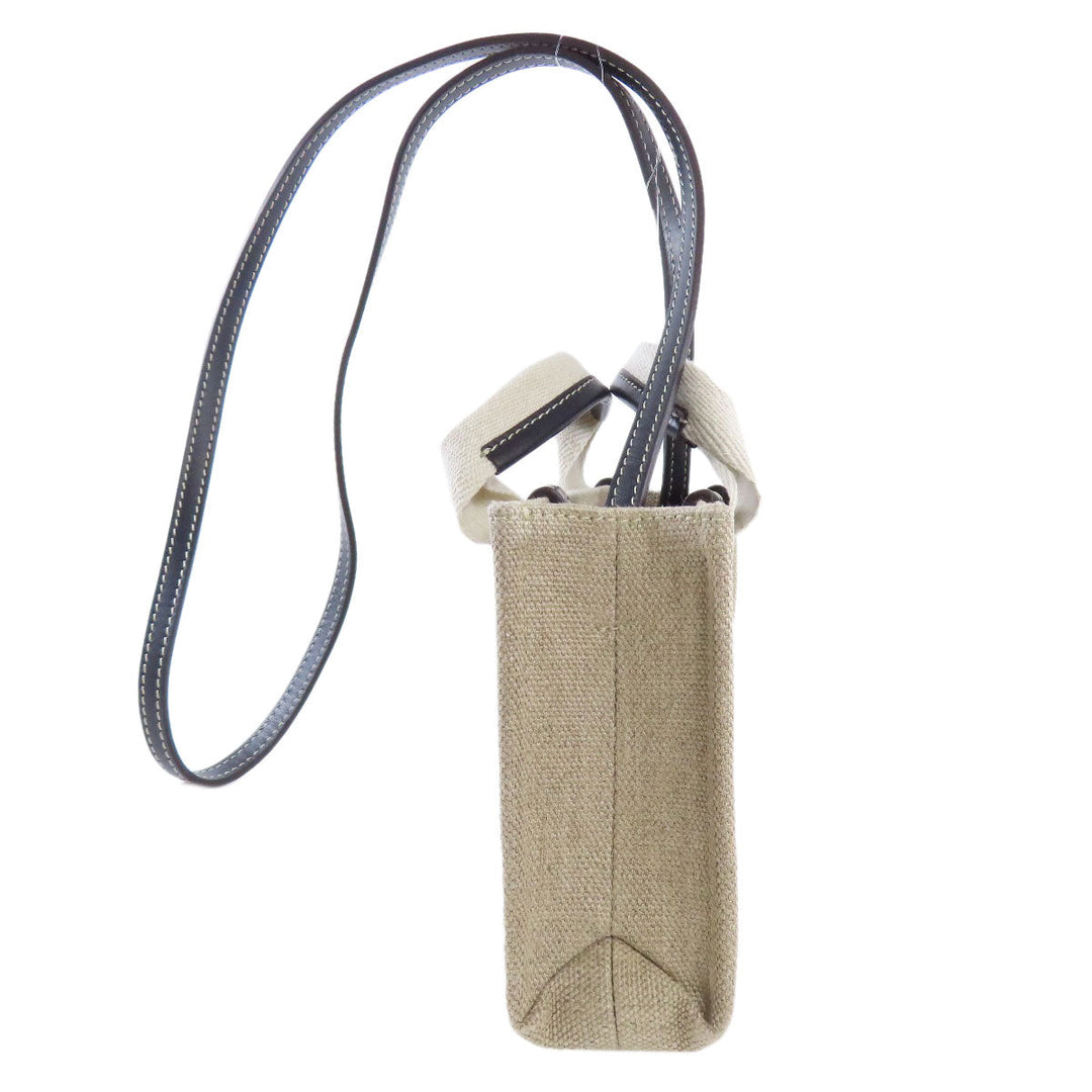 Chloe Handbag canvas beige Woody Mini 2WAY