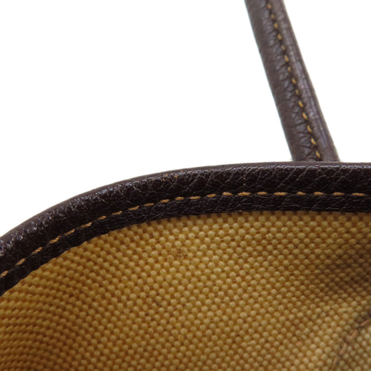 HERMES Tote Bag Tower ash beige Garden Party PM Maroon SilverMetal Women Used Authentic