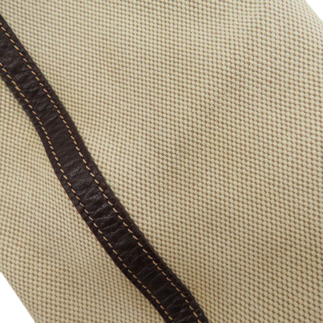 HERMES Tote Bag Tower ash beige Garden Party PM Maroon SilverMetal Women Used Authentic