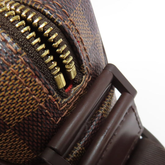 LOUIS VUITTON Shoulder Bag N41442 Damier canvas Brown Olaf PM Women Used Authentic