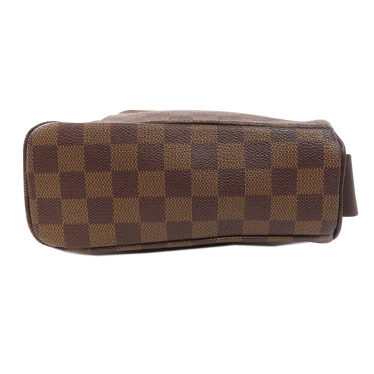 LOUIS VUITTON Shoulder Bag N41442 Damier canvas Brown Olaf PM Women Used Authentic