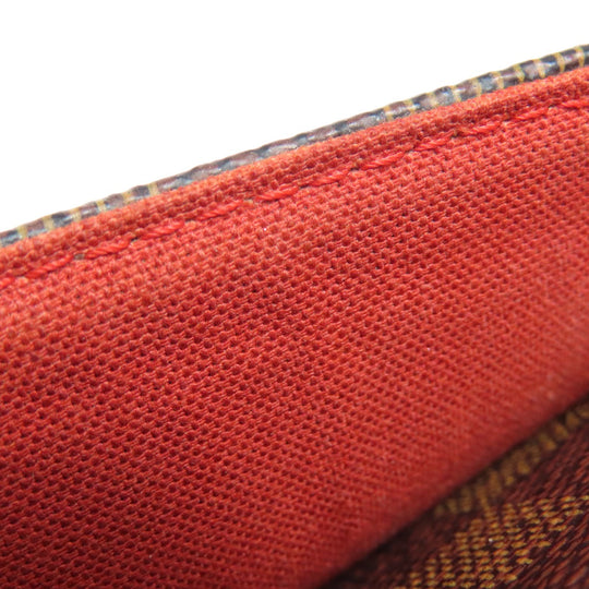 LOUIS VUITTON Shoulder Bag N41442 Damier canvas Brown Olaf PM Women Used Authentic