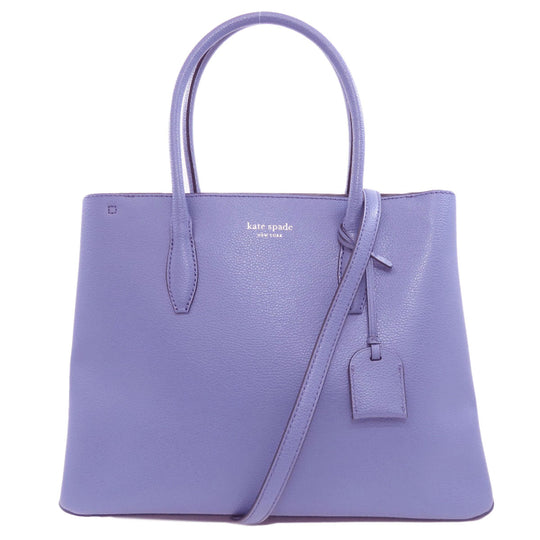 Kate Spade Tote Bag leather blue 2WAY Women Used Authentic
