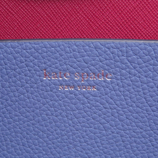 Kate Spade Tote Bag leather blue 2WAY Women Used Authentic