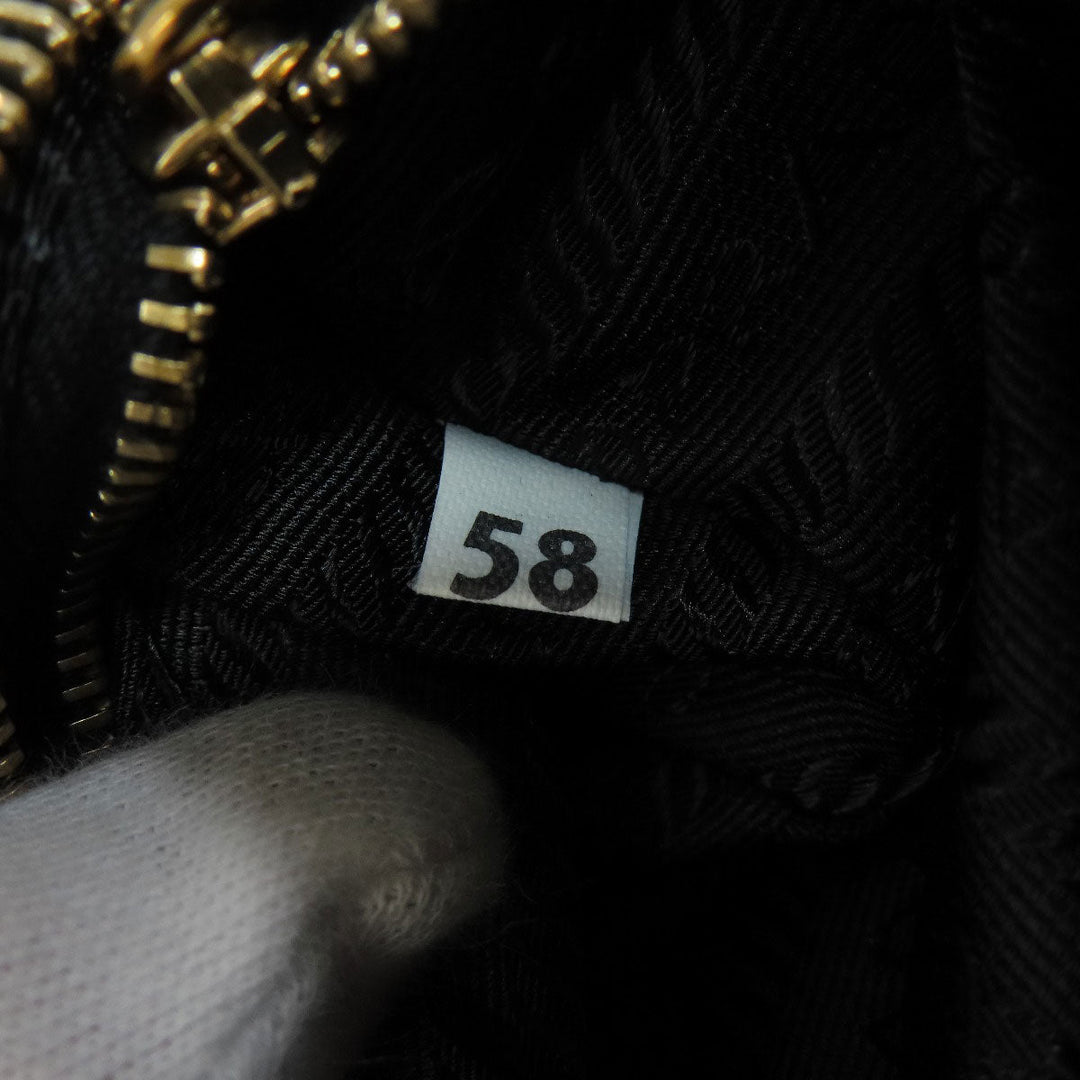 PRADA Shoulder Bag Nylon black logoMetal Women Used Authentic