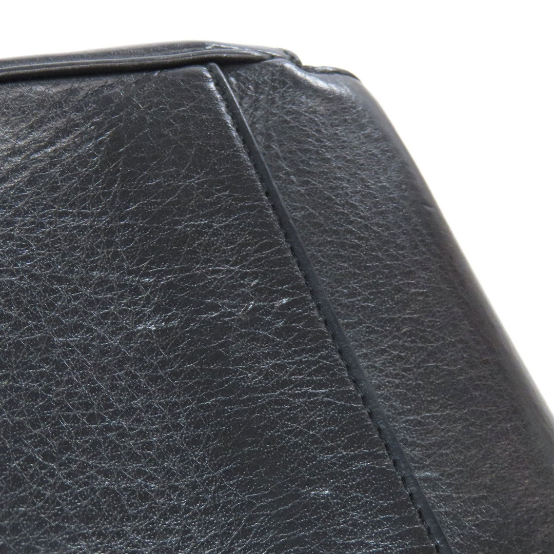 BALENCIAGA Shoulder Bag 537387 leather black Every day Women Used Authentic