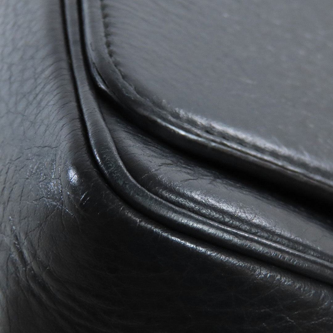BALENCIAGA Shoulder Bag 537387 leather black Every day Women Used Authentic