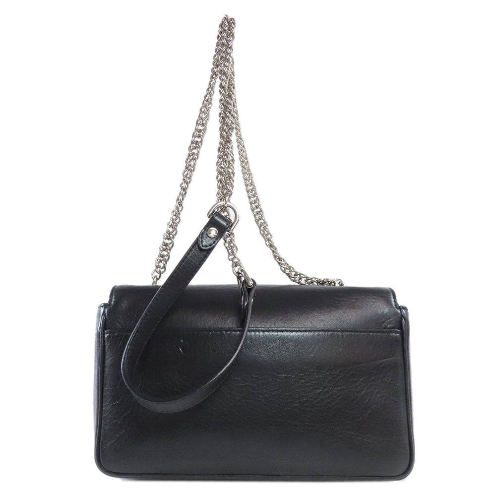 BALENCIAGA Shoulder Bag 537387 leather black Every day Women Used Authentic