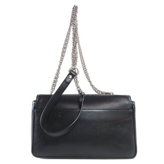 BALENCIAGA Shoulder Bag 537387 leather black Every day Women Used Authentic