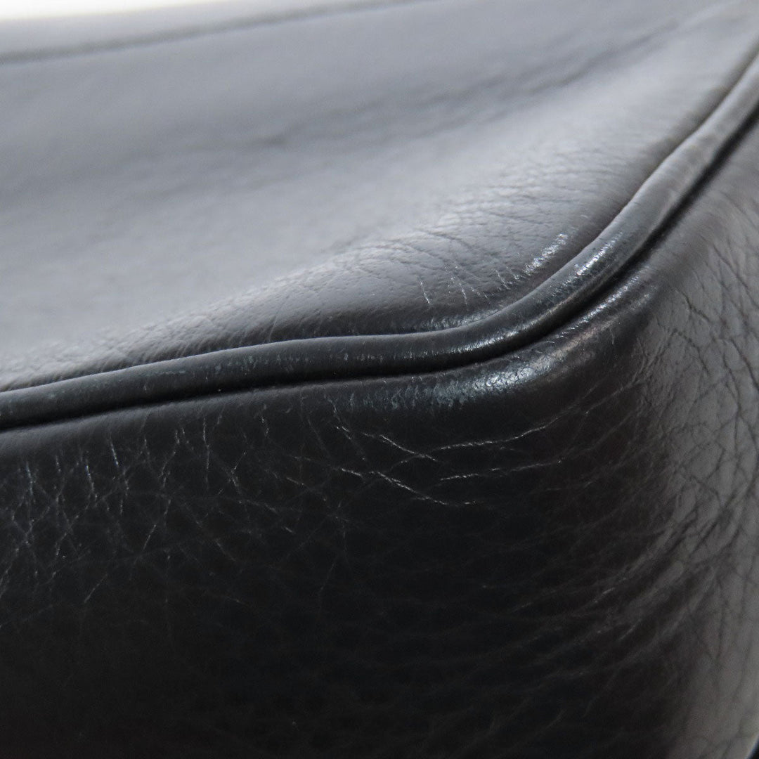 BALENCIAGA Shoulder Bag 537387 leather black Every day Women Used Authentic