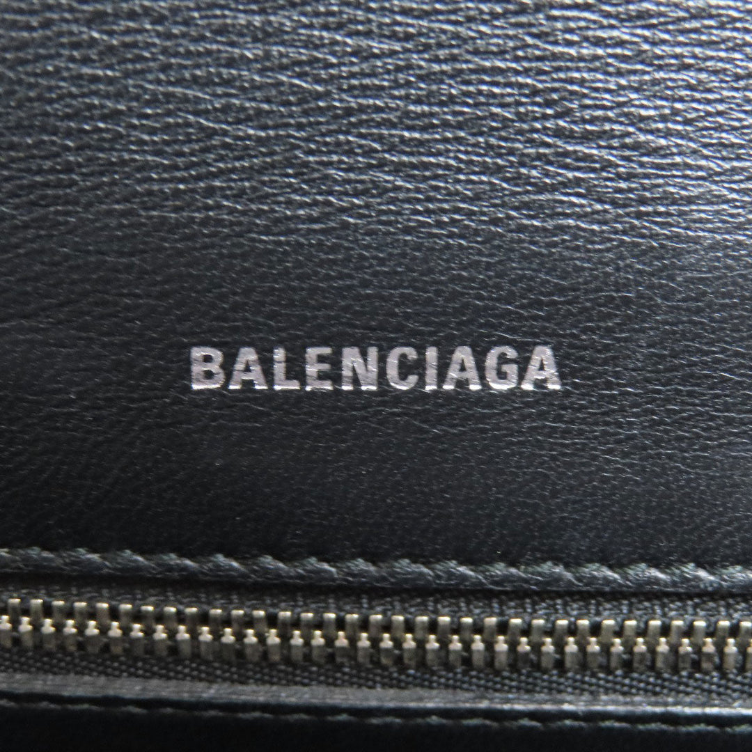 BALENCIAGA Shoulder Bag 537387 leather black Every day Women Used Authentic
