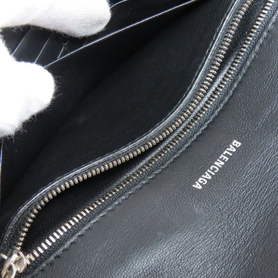 BALENCIAGA Shoulder Bag 537387 leather black Every day Women Used Authentic