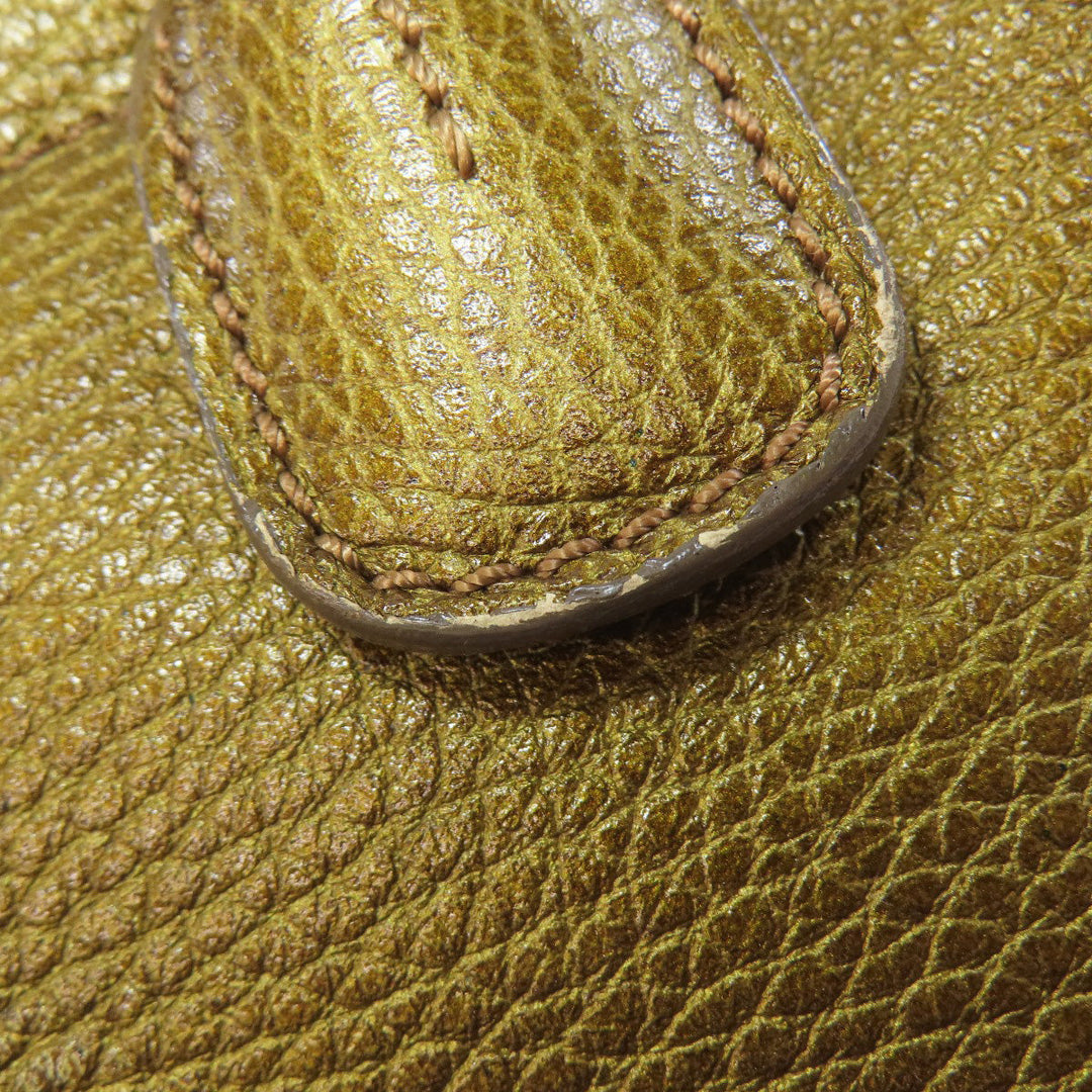 TOD�fS Tote Bag leather gold logo Women Used Authentic