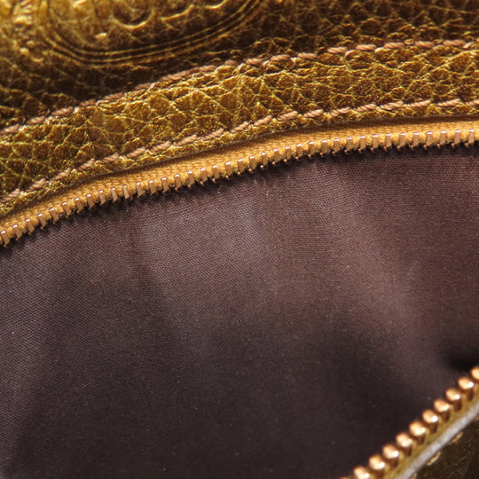 TOD�fS Tote Bag leather gold logo Women Used Authentic