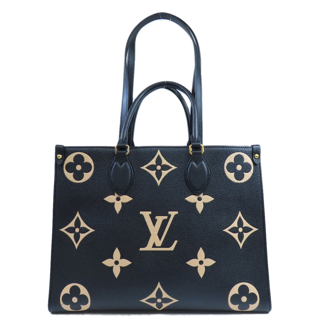 LOUIS VUITTON Tote Bag M45495 Ann Platt black On the Go MM Women Used Authentic