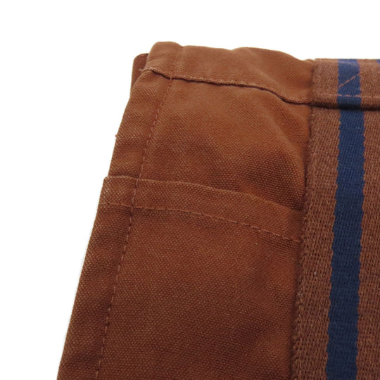 HERMES Shoulder Bag canvas Brown Sac Fourre Tout Bassus Women Used Authentic