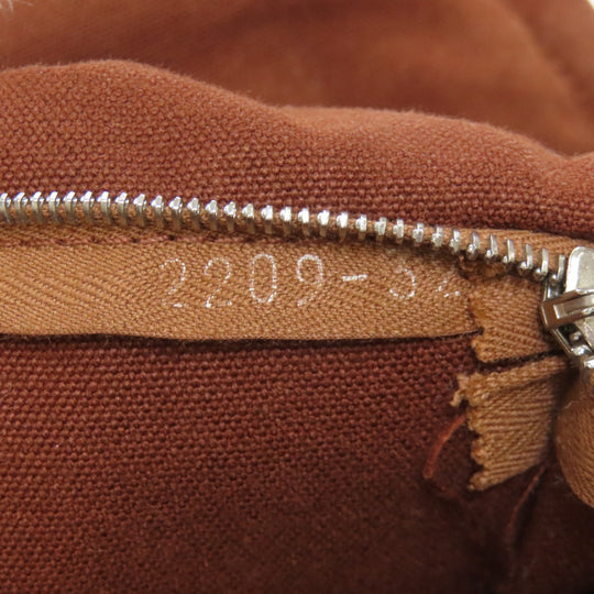 HERMES Shoulder Bag canvas Brown Sac Fourre Tout Bassus Women Used Authentic