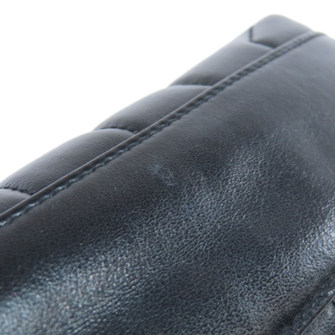 SAINT LAURENT Shoulder Bag 467072 leather black lulu toy bag Women Used Authentic