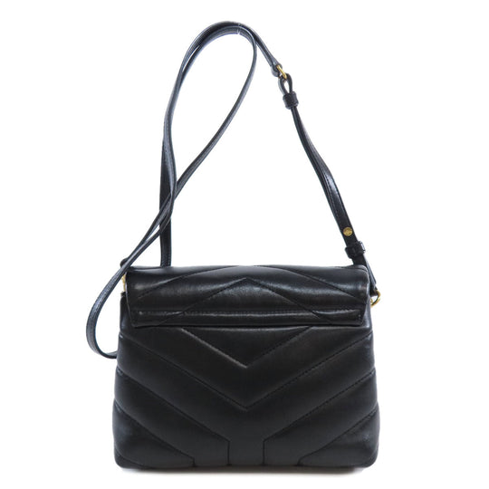 SAINT LAURENT Shoulder Bag 467072 leather black lulu toy bag Women Used Authentic