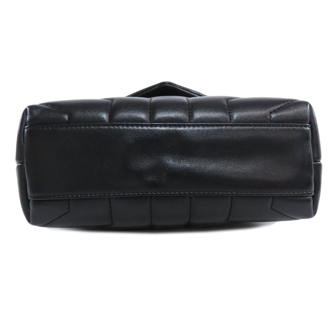 SAINT LAURENT Shoulder Bag 467072 leather black lulu toy bag Women Used Authentic