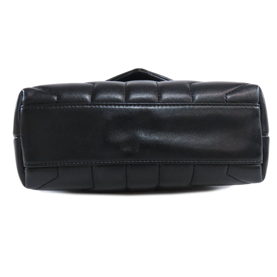 SAINT LAURENT Shoulder Bag 467072 leather black lulu toy bag Women Used Authentic