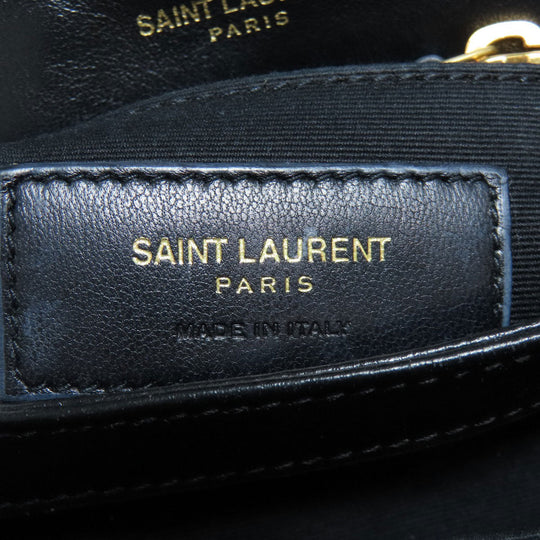 SAINT LAURENT Shoulder Bag 467072 leather black lulu toy bag Women Used Authentic