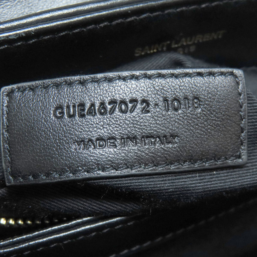 SAINT LAURENT Shoulder Bag 467072 leather black lulu toy bag Women Used Authentic